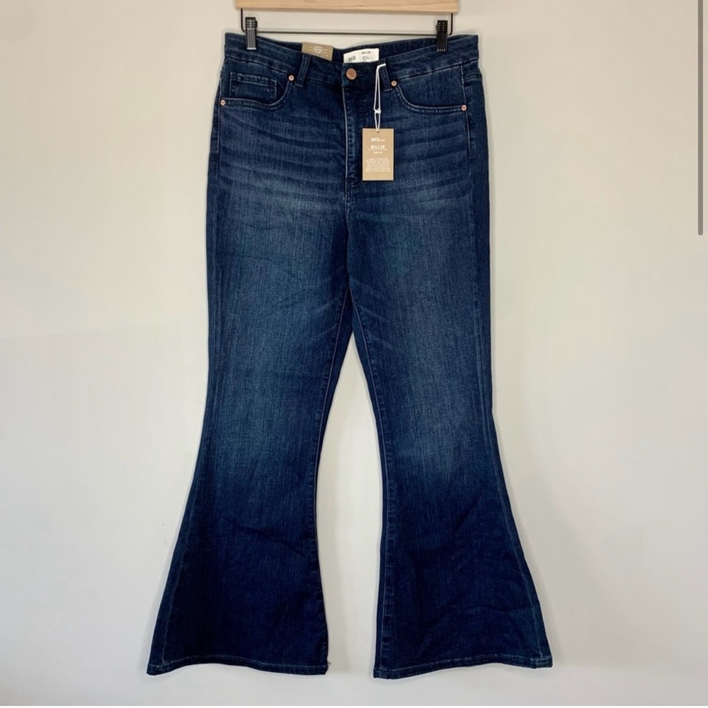 BKE By Buckle Billie Womens High Rise Flare Stretch Slim Fit Jeans 33x29.5 NWT